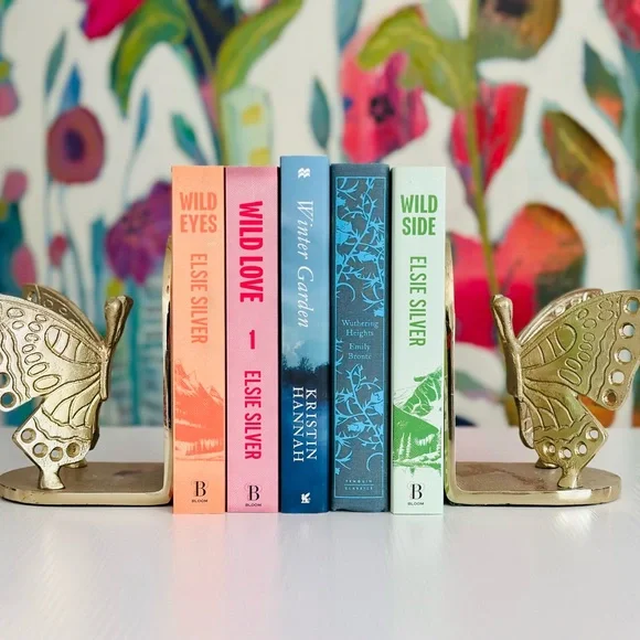 Gold Butterfly Bookends (Set of 2) - Picture 3 of 4